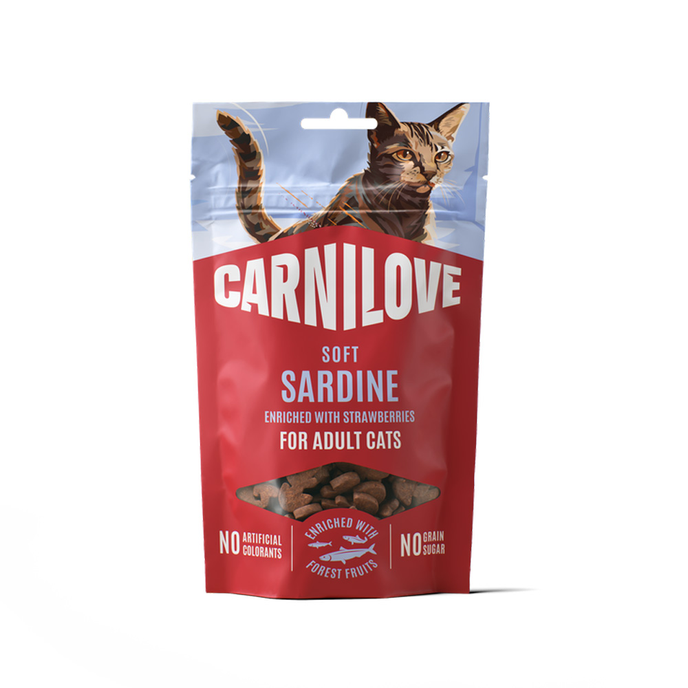 Carnilove Cat Soft Snack Przysmaki dla Kota 3x50g Mix Smaków Indyk Sardynka Bawół